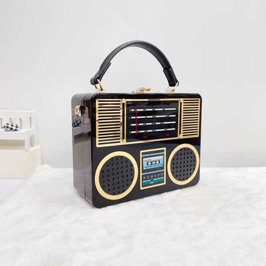 Vintage Radio Style Handbag Purse