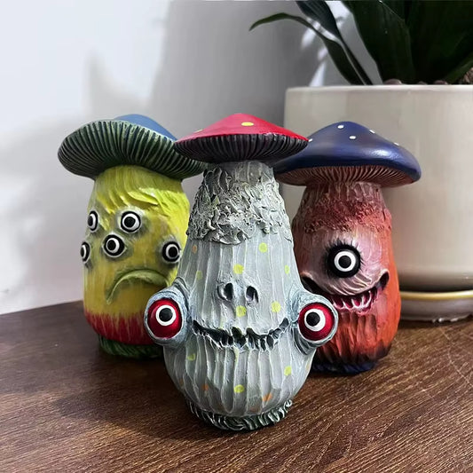 Monster Mushrooms Gothic Garden 3 Piece Set