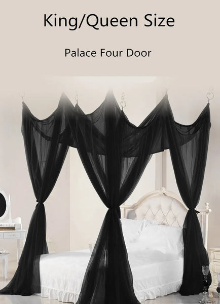 Black Bed Netting Canopy
