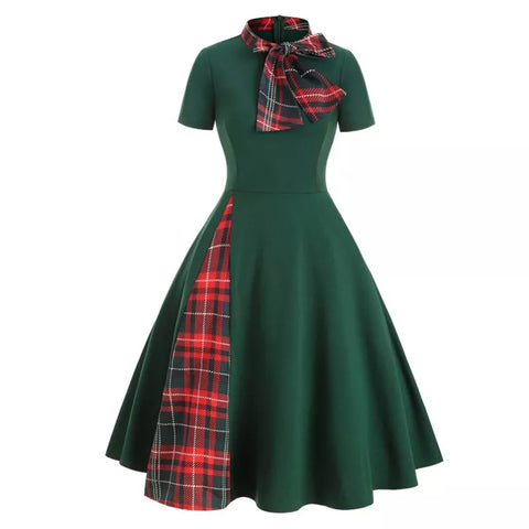 Plaid Vintage Style Dress