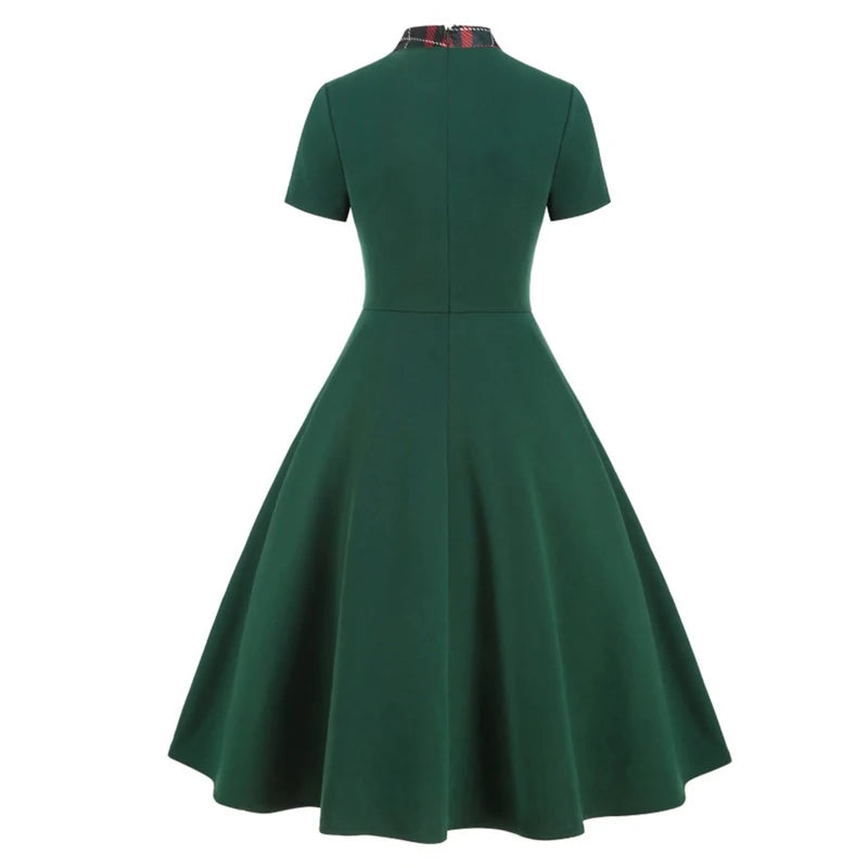 Plaid Vintage Style Dress