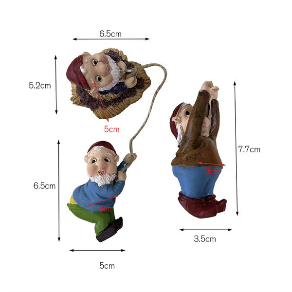 Rope Hanging Tree Climbing Gnomes Decoration