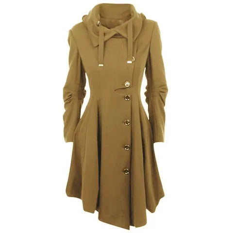 Gothic Light Brown Long Medieval Style Trench Coat