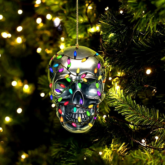 Christmas Tree Skull Ornament