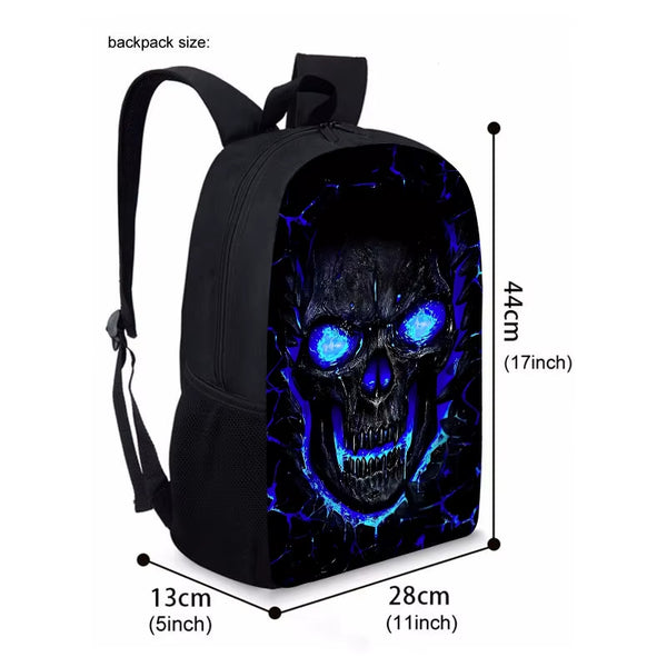 Three Piece Skull Bag Set