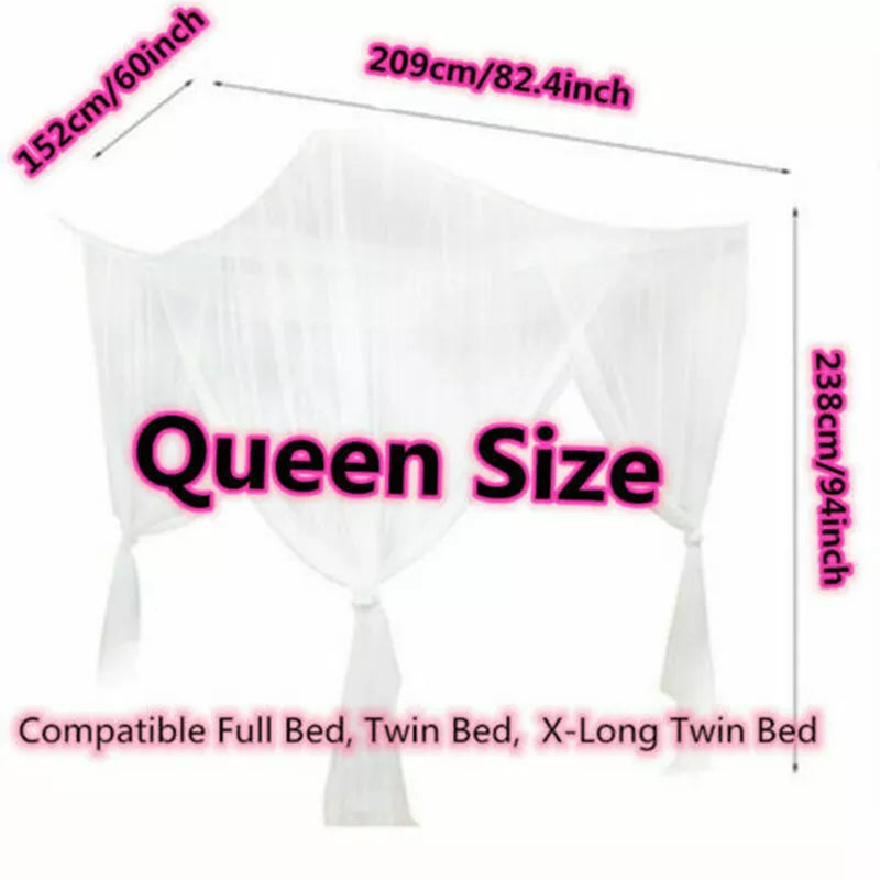 Black Bed Netting Canopy