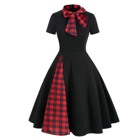 Plaid Vintage Style Dress