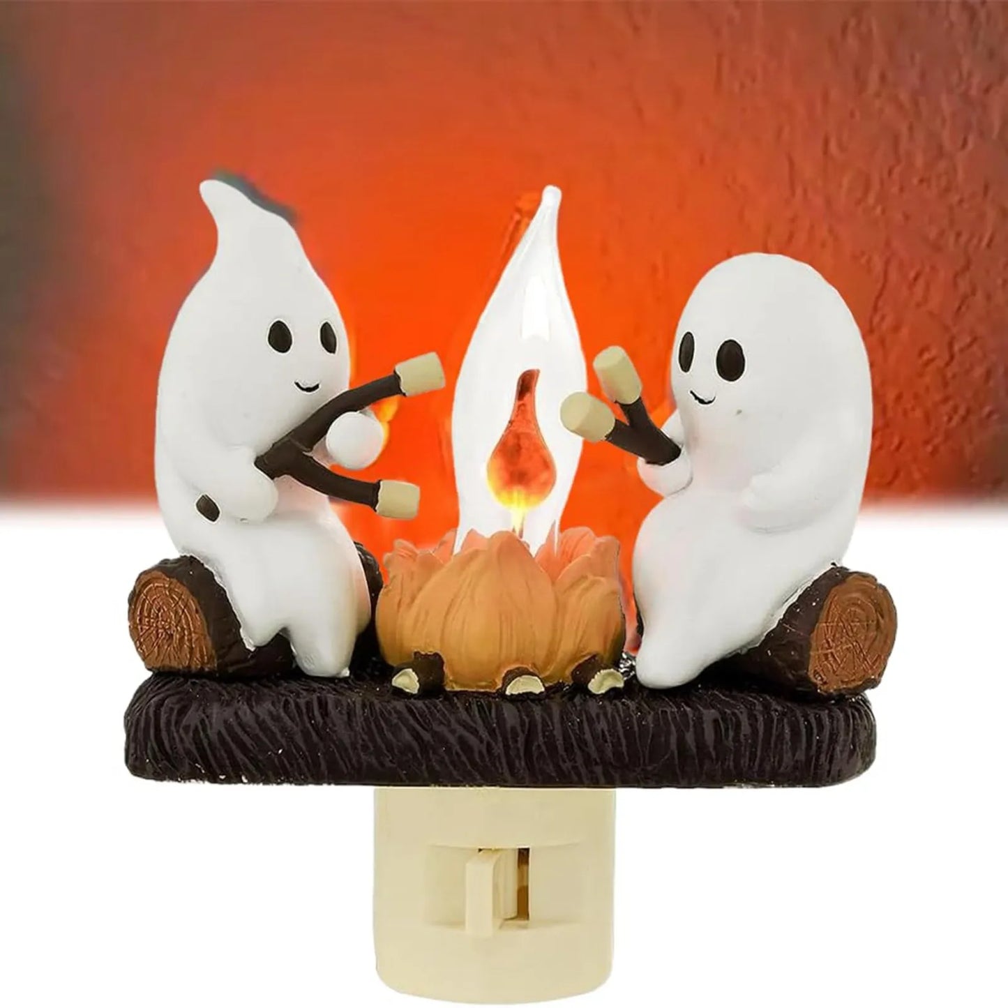 Ghosts by Bonfire Flickering Night Light