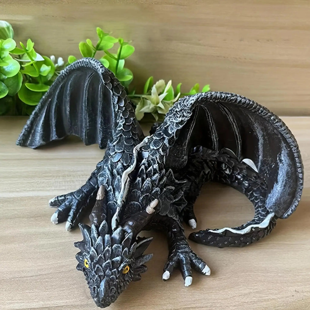 Squatting Guardian  Dragon Garden Sculpture