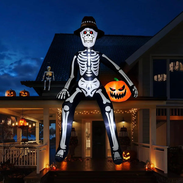 10FT Tall Inflatable Halloween Skeleton