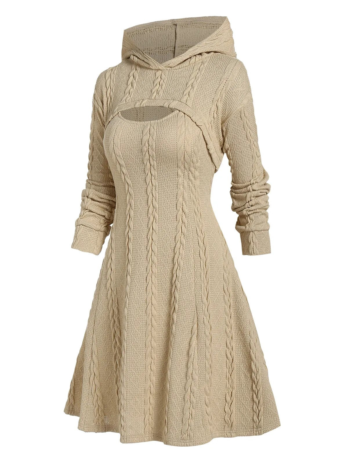 Long Sleeve Knit Sweater Dress