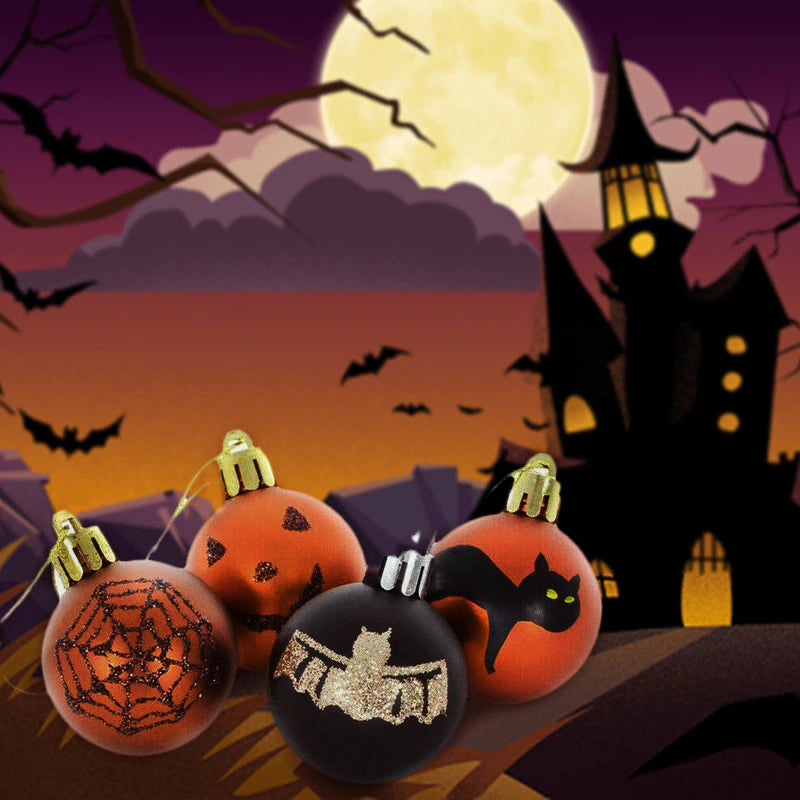 12pc Mini Halloween Tree Ornaments