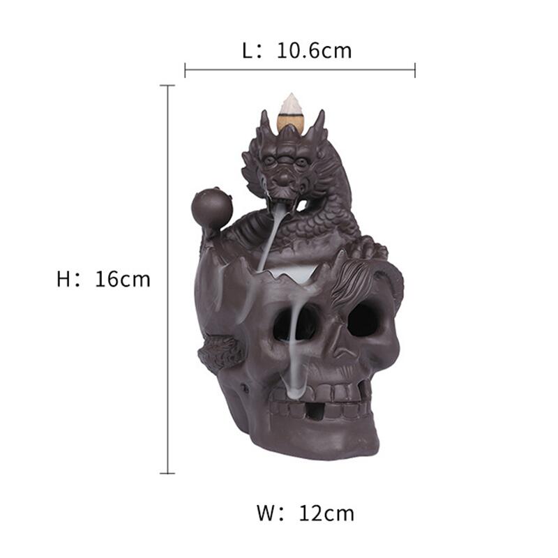 LED Dragon Fountain Incense Holder