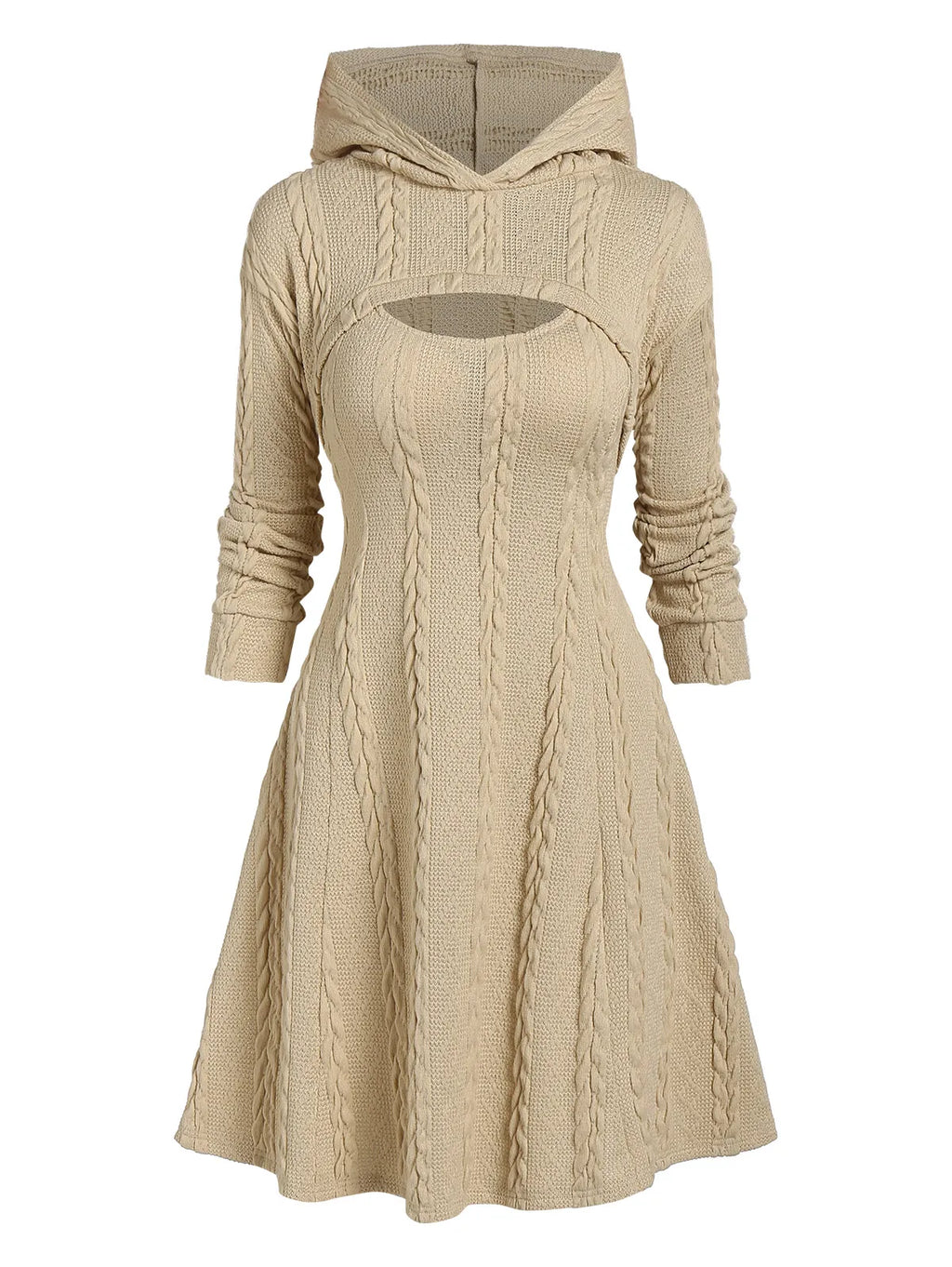 Long Sleeve Knit Sweater Dress