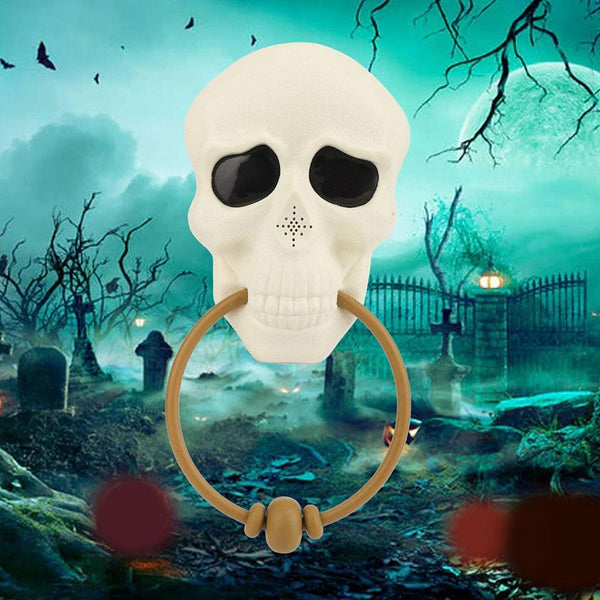 Skull Halloween Sounds & Light Doorbell