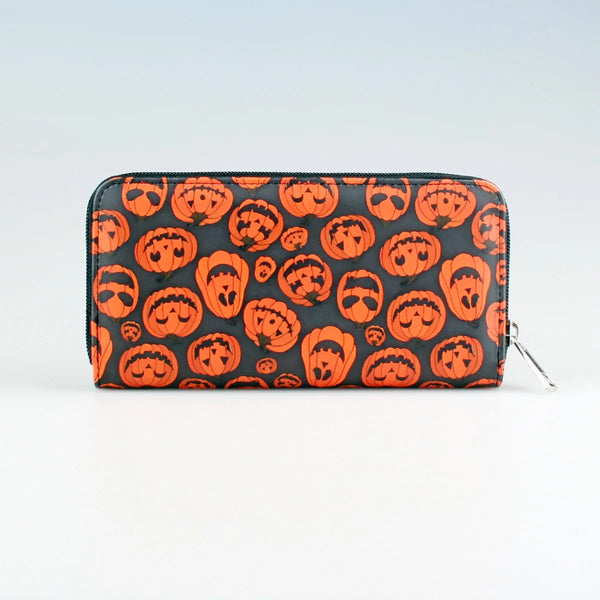 Halloween Pumpkin Zipper Wallet