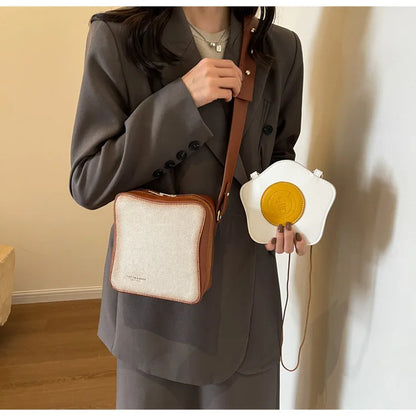 Egg and Toast 2 Piece Pouch Purse Set