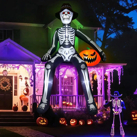 10FT Tall Inflatable Halloween Skeleton