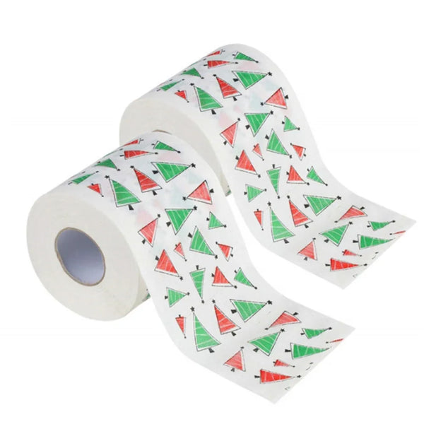 4pcs Christmas Printed Toilet Paper