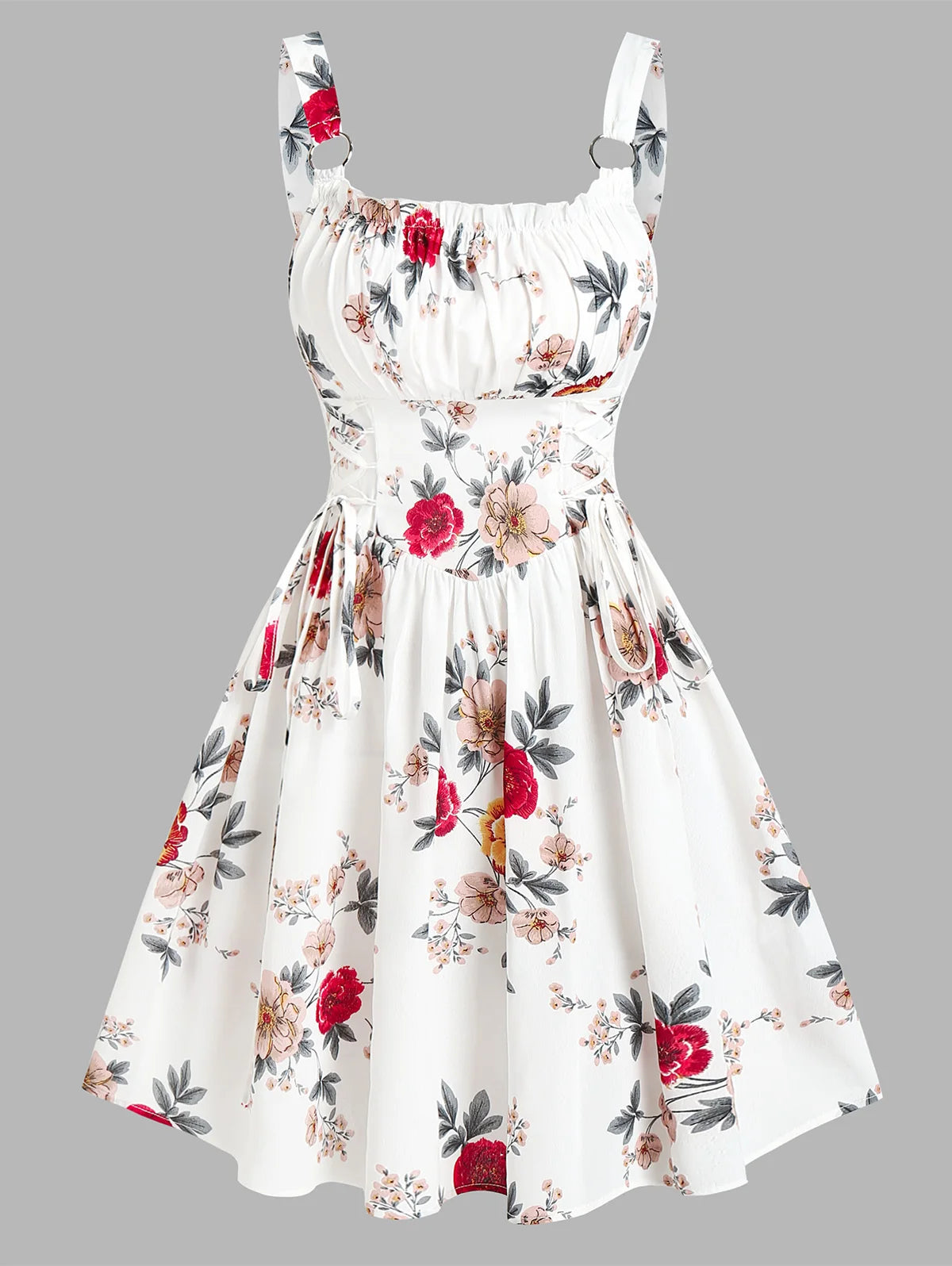 Flowers Floral Mini Dress