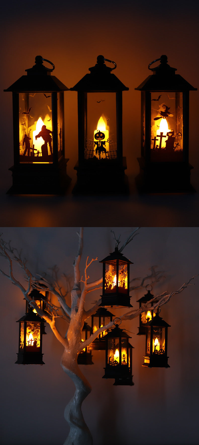 3pc Set Halloween LED Lanterns