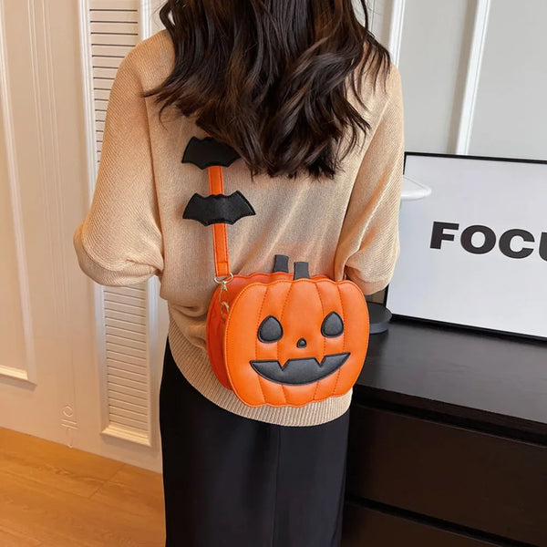 Pumpkin Purse Shoulder Handbag