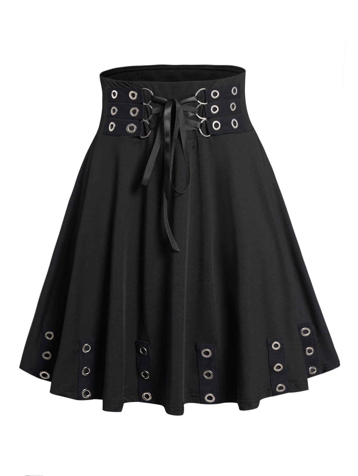 Mini Lace Up Gothic Skirt