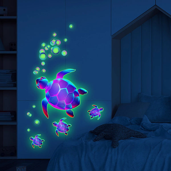 Turtle Luminous Glow in the Dark Wall Stickers