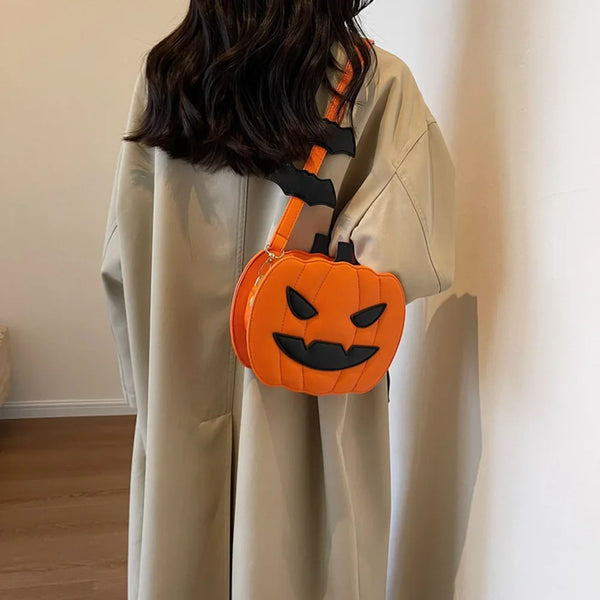 Pumpkin Purse Shoulder Handbag