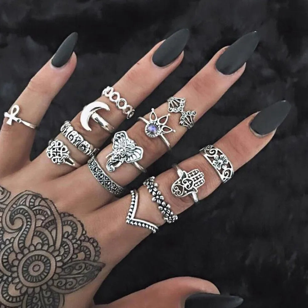 Elephant Vintage Style Rings