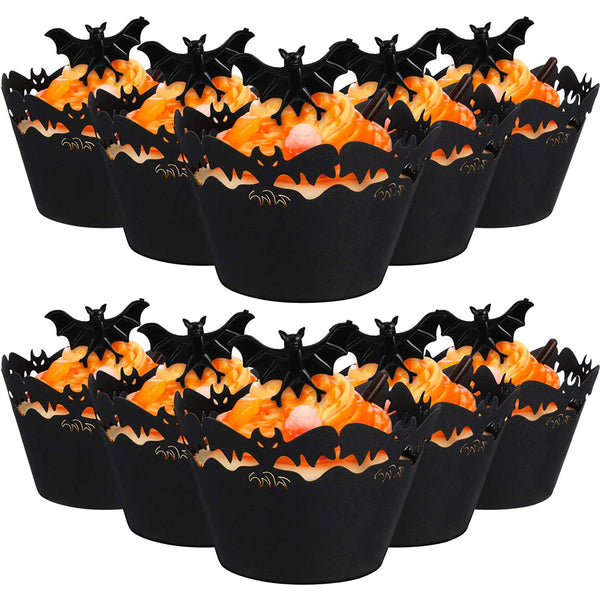 12pcs Halloween Variety Cupcake Wrappers