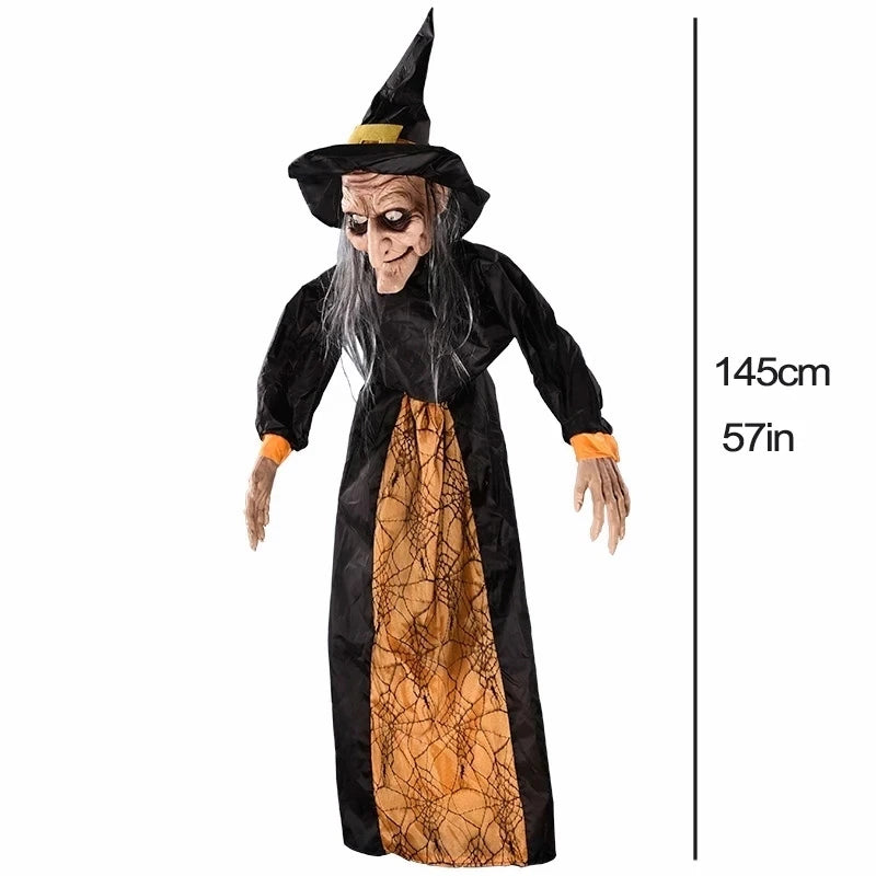 Halloween Hanging Glowing Electric Witch Decoration
