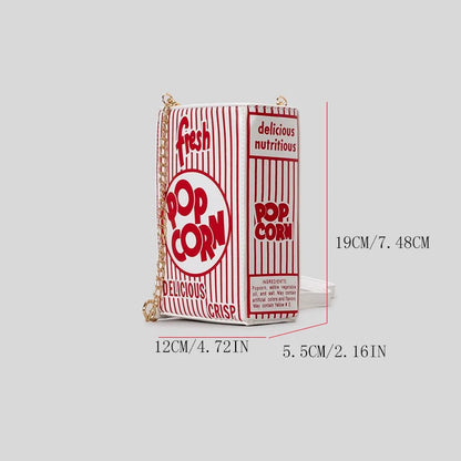 Popcorn Bucket Shaped Shoulder Purse