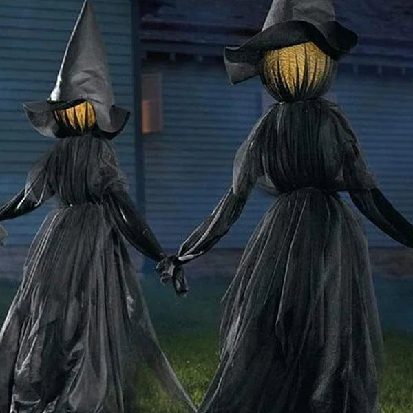 Light Up Sound Activated Halloween Witch Stake Decoration