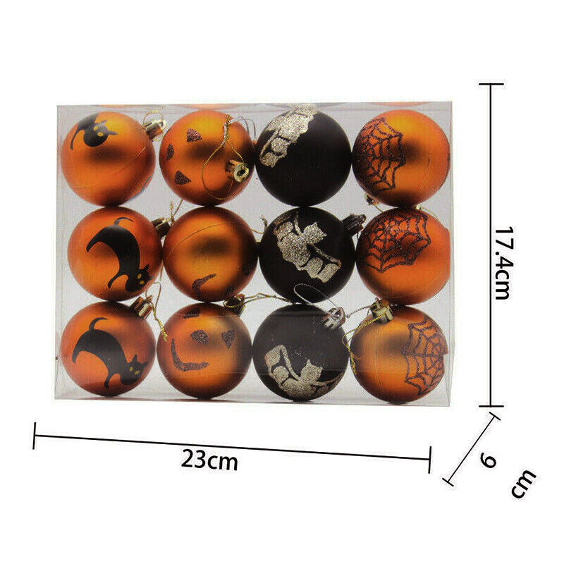 12pc Mini Halloween Tree Ornaments