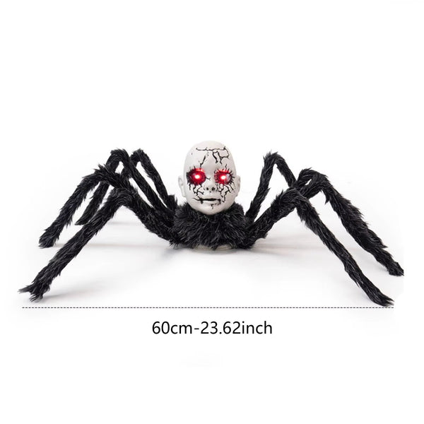 Scary Doll Face Walking Animated Spider