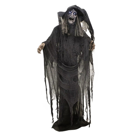 Life-Size Animatronic Scary Talking Witch