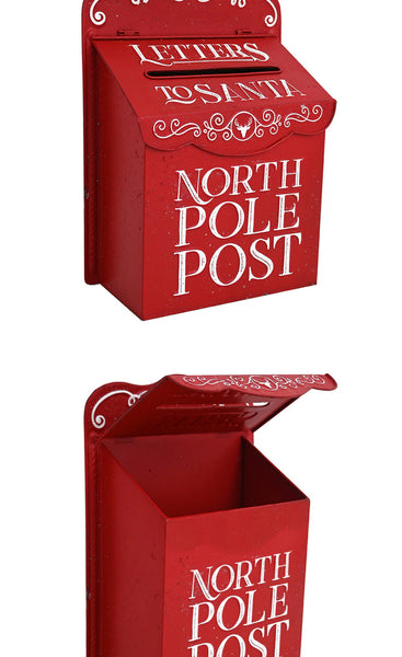 Outdoor Christmas Metal Mailbox