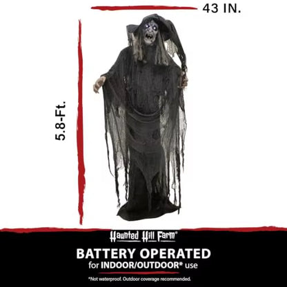 Life-Size Animatronic Scary Talking Witch