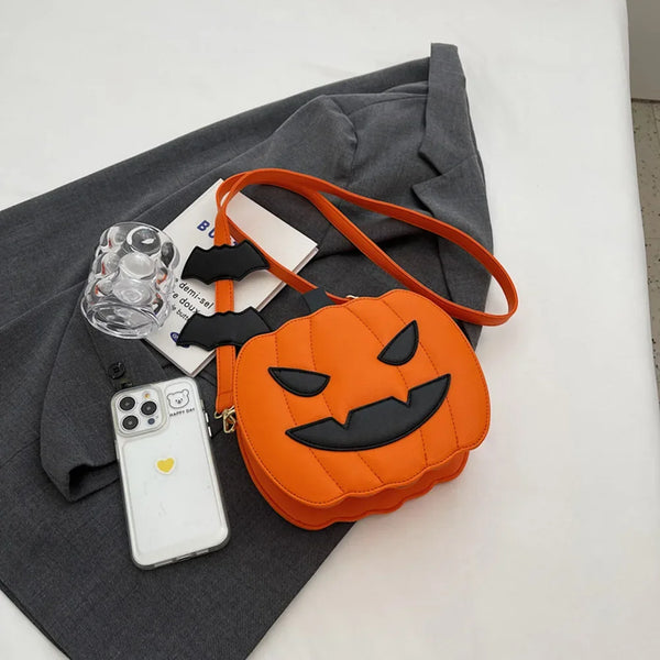 Pumpkin Purse Shoulder Handbag