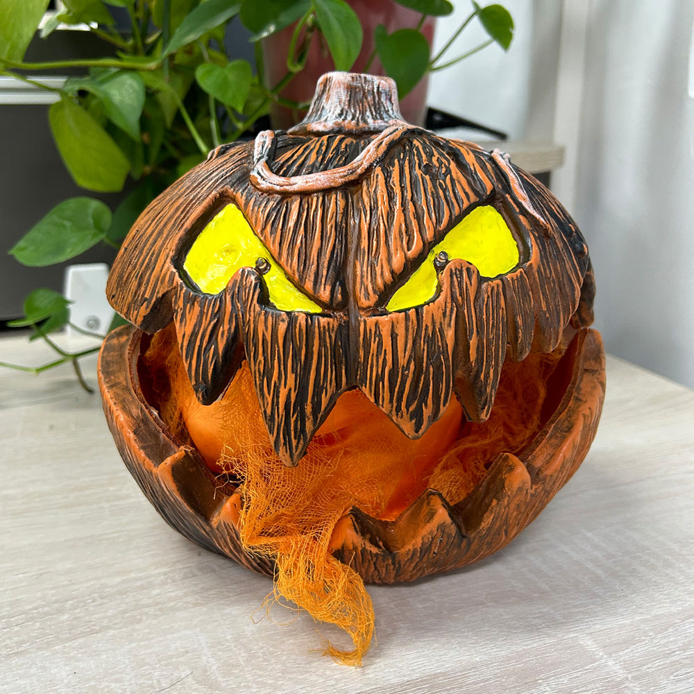 Noise Activated Talking Pop-up Retractable LED Jack-o'-Lantern Pumpkin