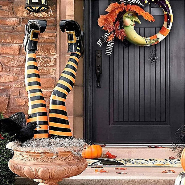 Halloween Witch Legs Prop