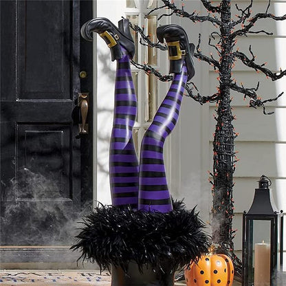 Halloween Witch Legs Prop