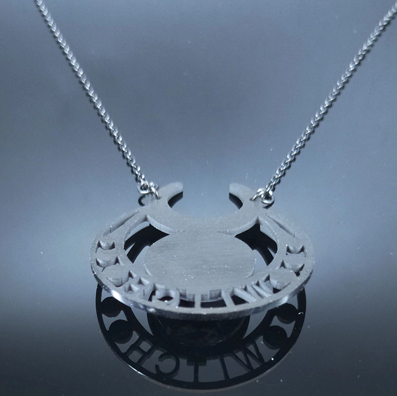Stainless Steel Witch Necklace