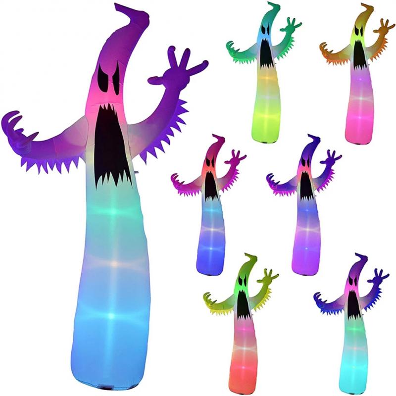 12FT Color Changing LED Inflatable Ghost - The Official Strange & Creepy Store!