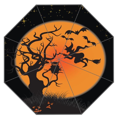 Foldable Sun And Rain Decorative Halloween Umbrellas