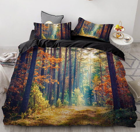 3D Printed The Deep Forest Duvet Bedding Set