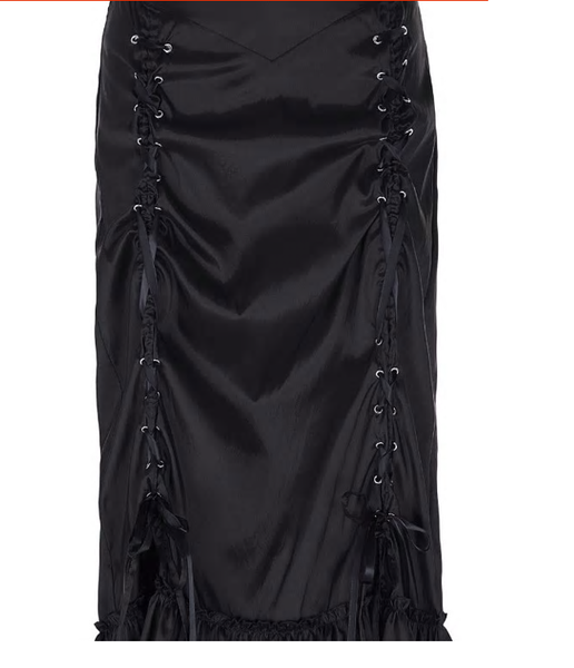 Gothic Long Mermaid Victorian Corset Skirt