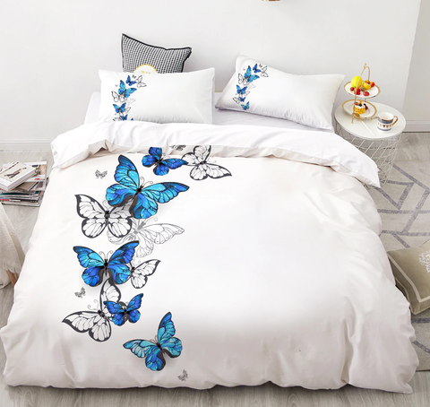 3D Printed The Lovely Butterfly Duvet Bedding Set