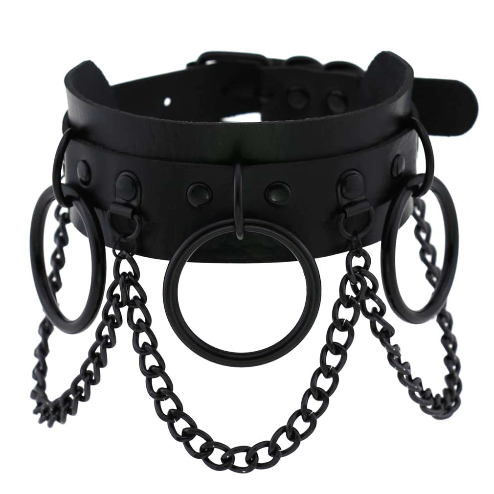 Black Punk Choker Necklace